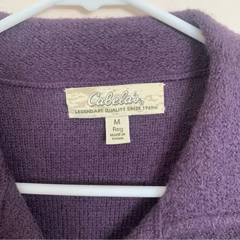 Cabela's Cabela’s Women’s Wool Shirt Sweater Coat Jacket Purple Medium