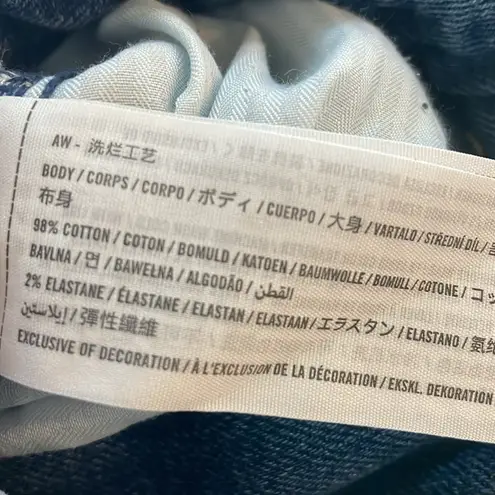 Hollister  Ultra High Rise Dad jeans Carpenter Stretch Denim Womens 25 waist (1R)