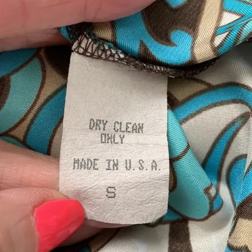 Veronica M Vintage Y2K Retro Paisley Tunic Mini Tank Dress - Small