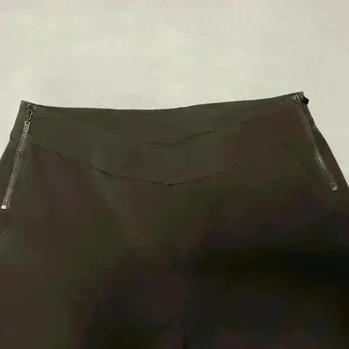 W By Worth Women Brown Dress Pants 4 Straight Leg Pockets Zipper Accent