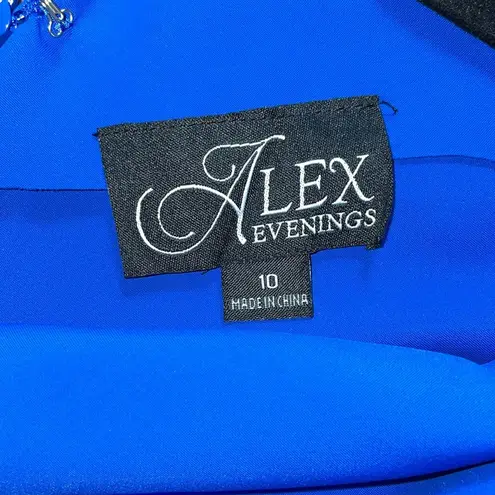 Alex Evenings Scuba Tank Dress Size 10 NWT Royal Blue Cocktail Formal 134005