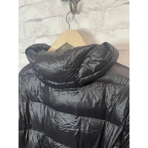 BCBGMAXAZRIA  Black Down & Feather Puffer 3/4 Jacket