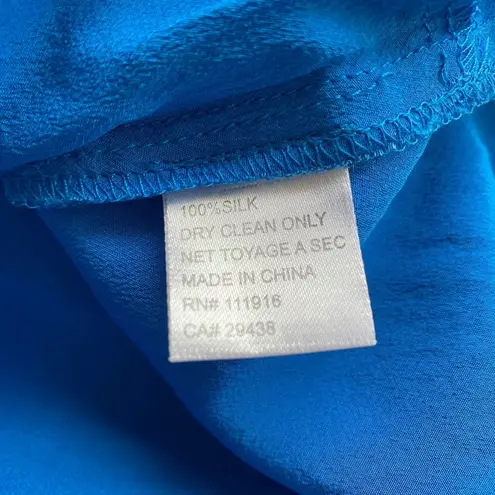 Yumi Kim Blue Silk Sleeveless Romper Size Small