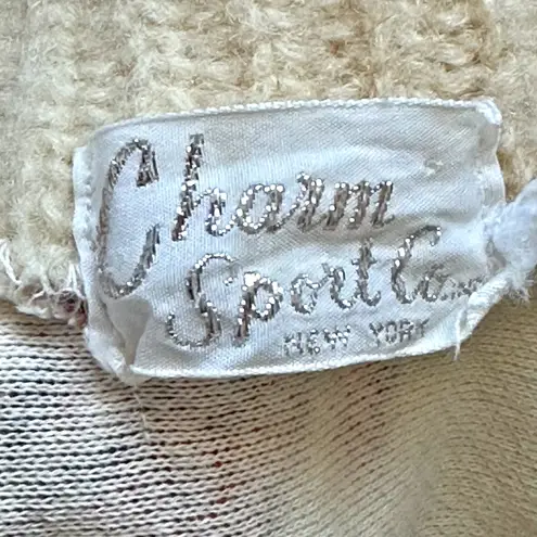 VTG Charm Sport Co Womans Jacket Size‎ M Fall Leaves Autumn Pearl Buttons Retro Yellow Size M