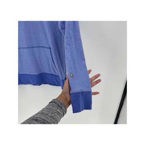Kuhl Women's Stria Pullover Hoody in a blue striped color size XS Gorpcore layer