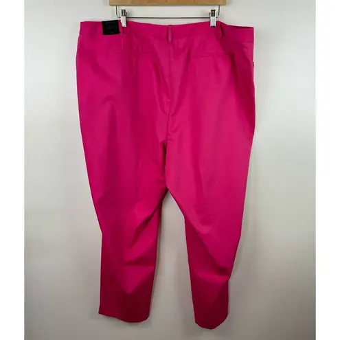 Lane Bryant NWT  Womens the Lena Curvy Fit Ankle Pant in Pink Sz 26 Office Career