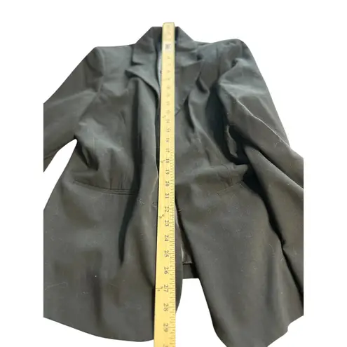 Chaus Womens Black One Button Blazer Jacket Size 14 Professional Office