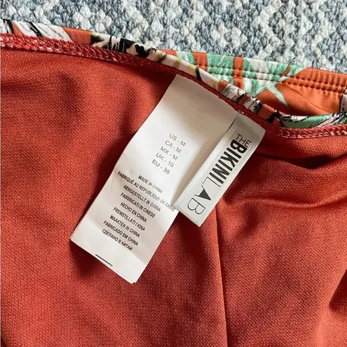 The Bikini Lab New! Tropical Oasis Ruched Hipster Cheeky Bikini Bottoms