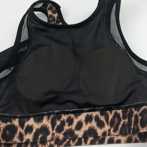 Bebe [ Sport] Leopard Mesh Bra Top