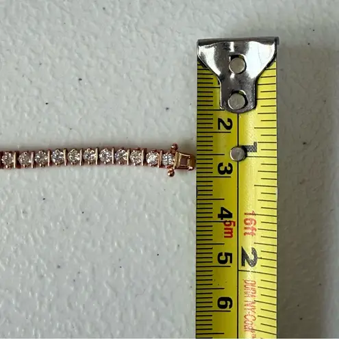 Giani Bernini Rose Gold over Sterling Silver tennis bracelet with Cubic Zirconia