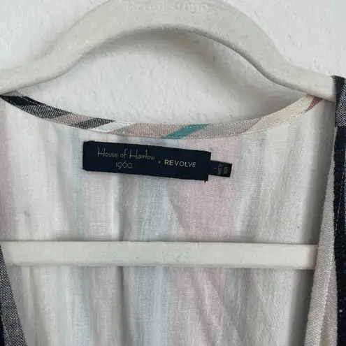 House of Harlow 1960 X REVOLVE Multicolor Striped Button Front Midi Dress