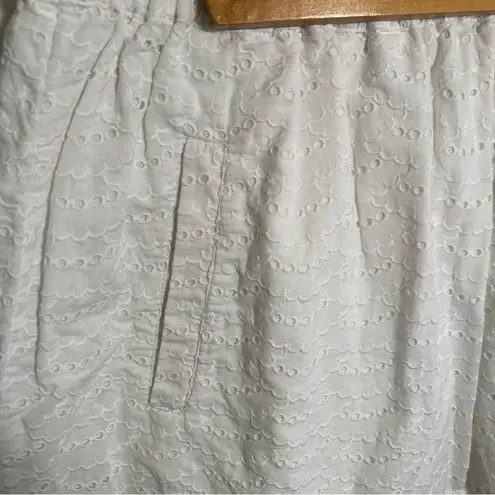 J. Crew Factory Eyelet Lace Skirt White XS