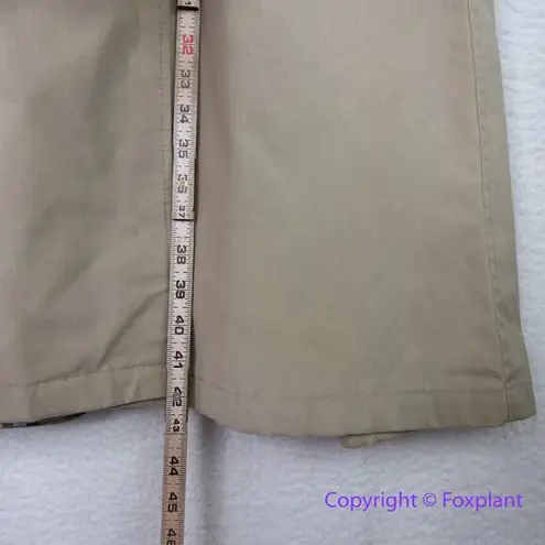 Vintage Charles Klein *flawed" womens trench coat double breasted, size 6 Brown