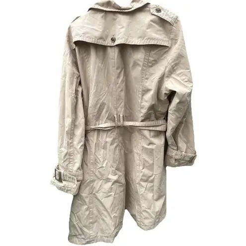 Pendleton Vintage Women’s Size XL Khaki Brown Long Trench Pea Coat Belt Strap