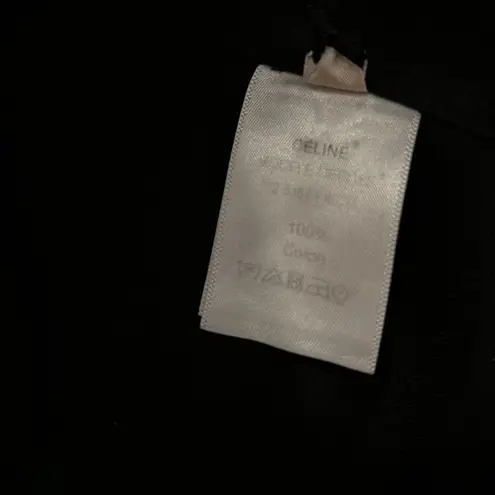 CELINE CÉLINE V-Neck Sleeveless Cotton Blazer Dress