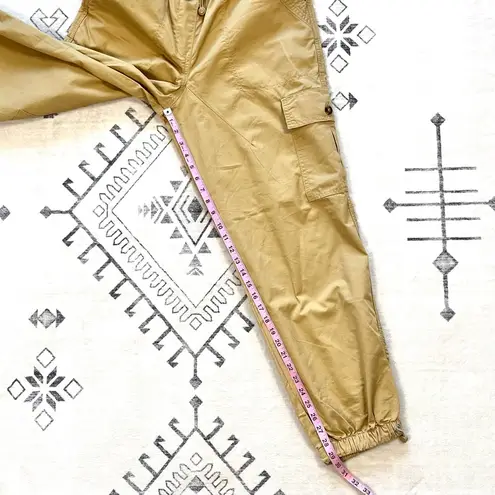 Avec Les Filles  Tan Drawcord Cargo Jogger Pants Small NWT