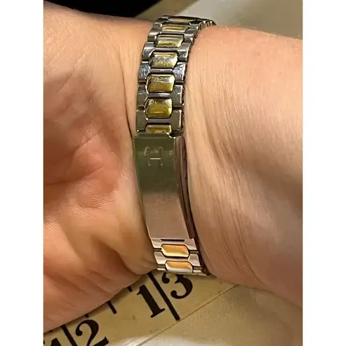 H by Halston Halston Two toned band with clasp Watch 001-6236 Vintage
