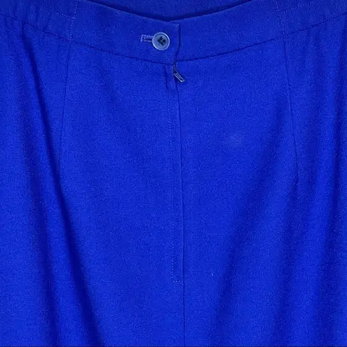 Vintage‎ Loryn Hunter Blue Skirt Set Black Size 8