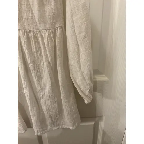 PQ White Gauze Swim Water Lily Tessa Deep V