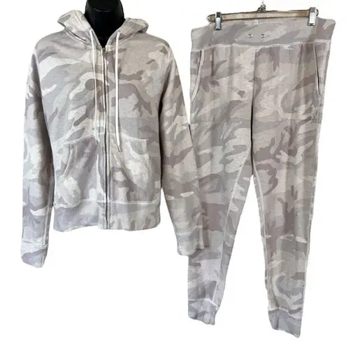 Polo  Ralph Lauren Pony Camo Fleece Full Zip Hoodie Sweatsuit Jogger Set