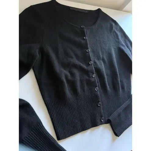 Jenni Kayne $325 New Cashmere Finley Cardigan - Black - Small