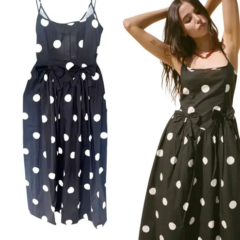 Ciao Lucia Neroni POLKA DOT RIBBON MAXI DRESS X SMALL NWT SOLD OUT! White Size XS
