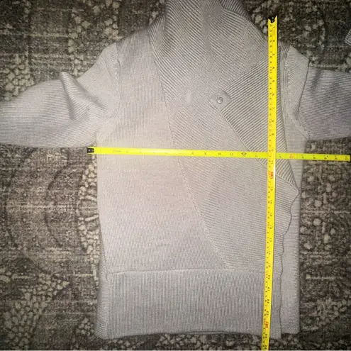 NFP Studio Women’s 4 L Taupe Gray Merino Wool Knit Convertible Sweater Cardigan Size L