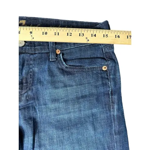 7 For All Mankind  Women's Size 28 Dojo Cropped Jeans 7's Pockets Dark Wash #I8-5