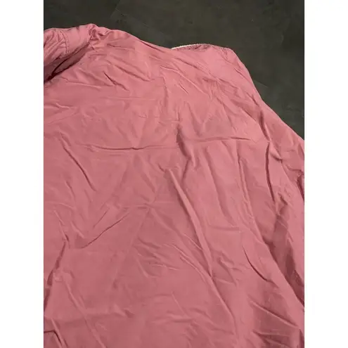 Woolrich Vintage Jacket Womens Size L Pink Quilted Puffer Coat Zip Snap -200