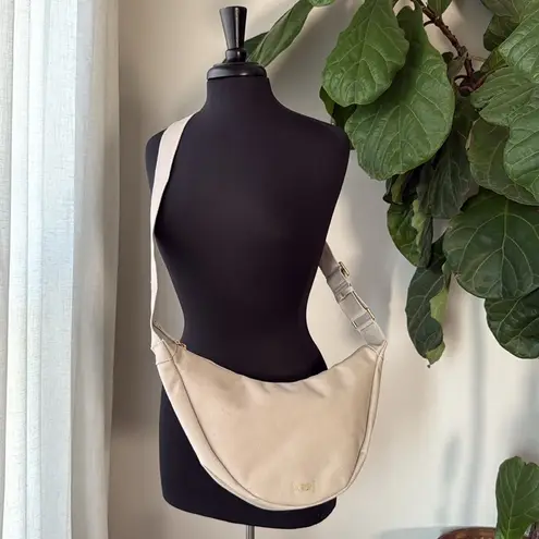 July Natural Everyday Crescent Crossbody Bag Tan