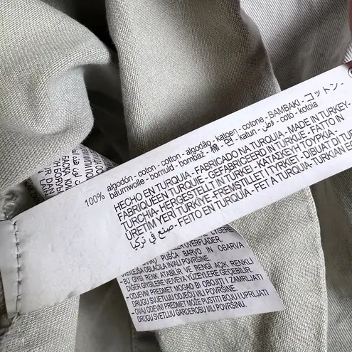 ZARA  Green Women’s 100% Cotton Long Sleeves Jean Denim Jacket‎ Medium Casual