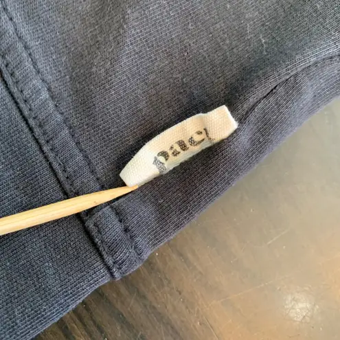 Pact Black Zip Up Hoodie Organic Cotton Athletic Athleisure Women Size S Minimal