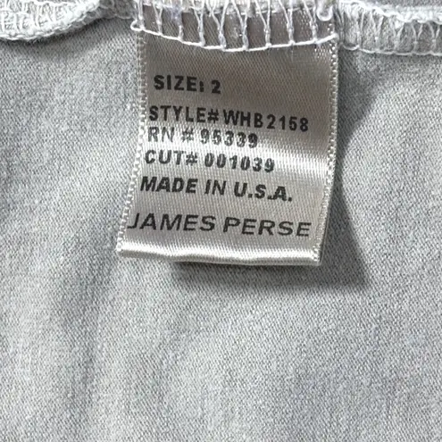 James Perse Supima Cotton Lycra Zip Up Track Jacket Tan Size 2 US Med Minimalist - Image 6