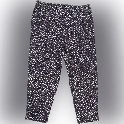 Torrid Mauve Leopard Pull-On Taper Stretch Crepe High Rise Lightweight Pant 2X - Image 4