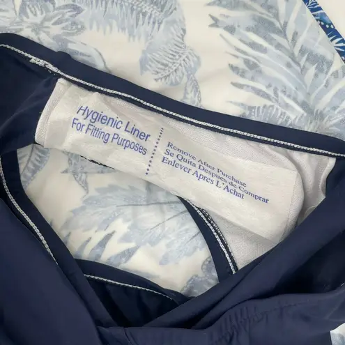 SWIM SOLUTIONS Swimsuit Dress Size 18 Swimdress NWT Blue Empire Floral One Piece