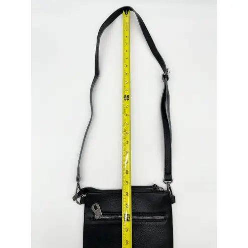 Montana West Crossbody Bag Black Faux Leather Studded Boho Western Minimalist