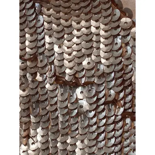 J. Crew Women’s Top Sequin Black Ribbon Zip Back Closure Gold MSRP $148 Size 8