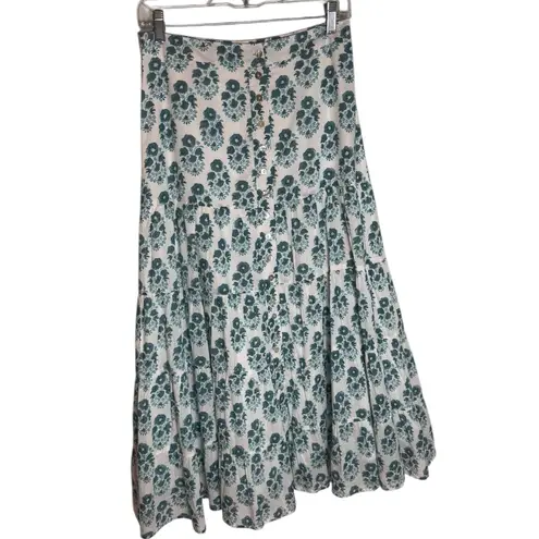 Neve & Noor Maddison Skirt in Aqua Pearl S White