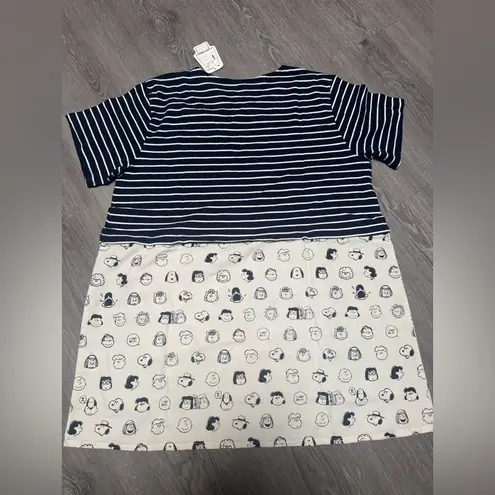 Snoopy Peanuts Striped and Patterned T