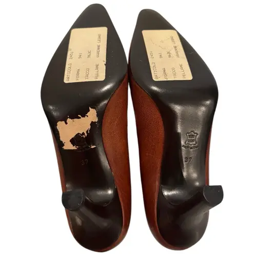 Vintage Antonio Barbato Brown Italian Leather Pointed