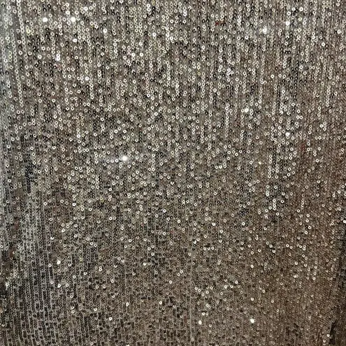 Mac Duggal NWT Copper Sequined High Neck Puff Sleeve Column Gown Size 2 $398