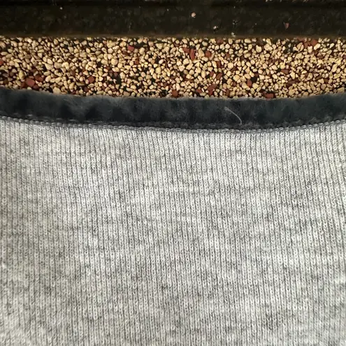 Knit Works Vintage Gray Ribbed Baby Tee Y2K Minimalist Style Medium