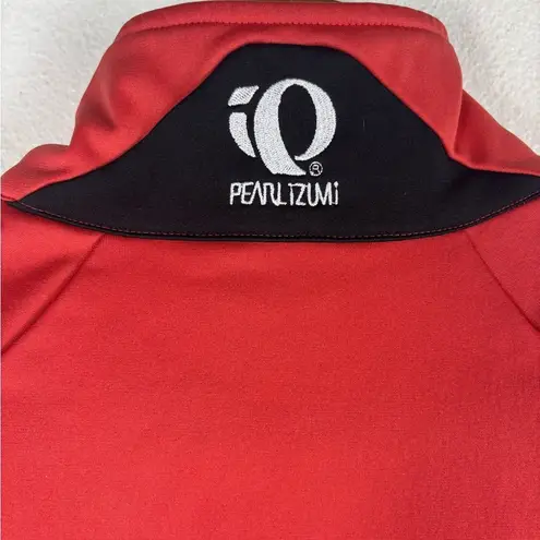 Pearl Izumi Vintage Women's Medium Red Black Bicycling vest Full Zip Reflective