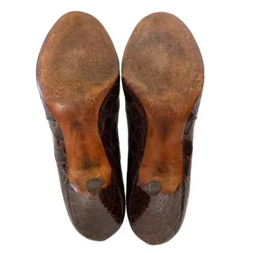 Palter DeLiso 1940s Genuine Alligator Leather Pumps Vintage DeLiso Debs by Heels