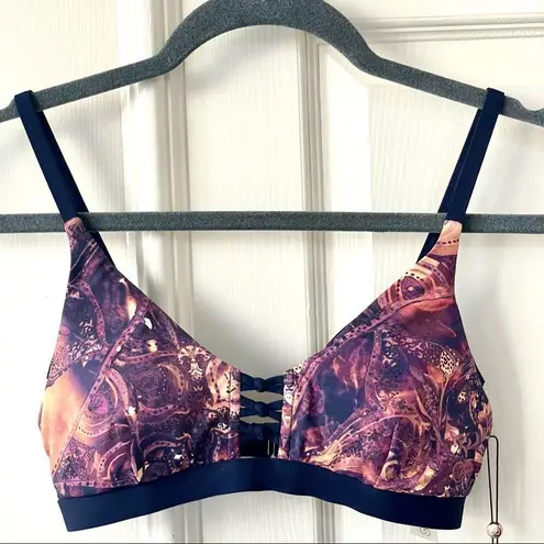 Calia by Carrie Underwood lattice front printed bikini top Size XS