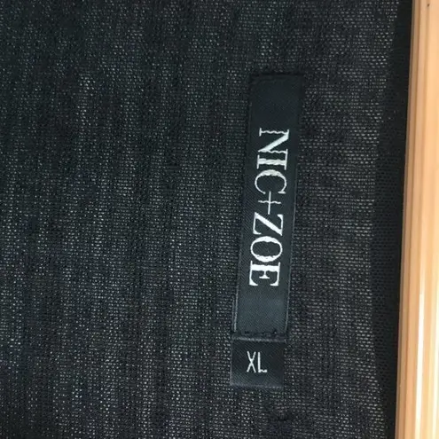 Nic+Zoe Faux Wrap Belted Knit Sleeveless Midi Dress Womens Size XL Lined