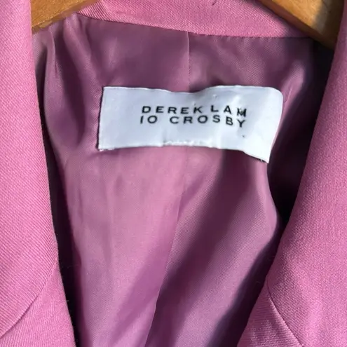 Derek Lam 10 Crosby Sandra Double Breasted Blazer in Mauve Small