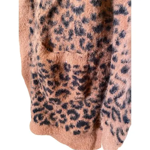 Maurice's  Leopard Print Cardigan Casual Career Workwear Winter