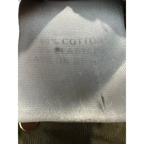 St. John Sport By Marie Gray Jeans Womens Sz 14 Olive Green Denim Wide Leg D6-7