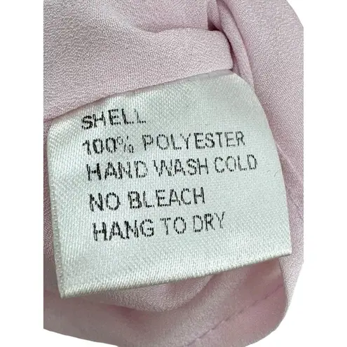 WHY DRESS Pink With Size Medium Accordion Pleated Back Zip Girly Feminine